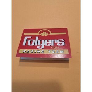 1990 Folger’s Coffee Racing NASCAR Pocket Schedule Mark Martin Roush Vintage